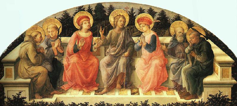 Fra Filippo Lippi Seven Saints Germany oil painting art